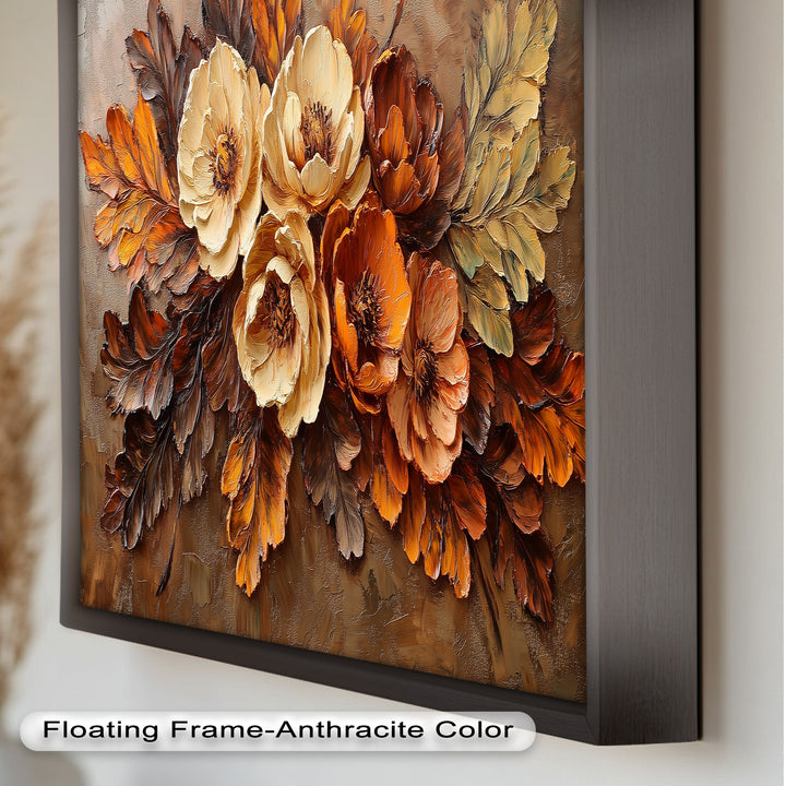 Golden Autumn Florals – Botanical Oil Paintings