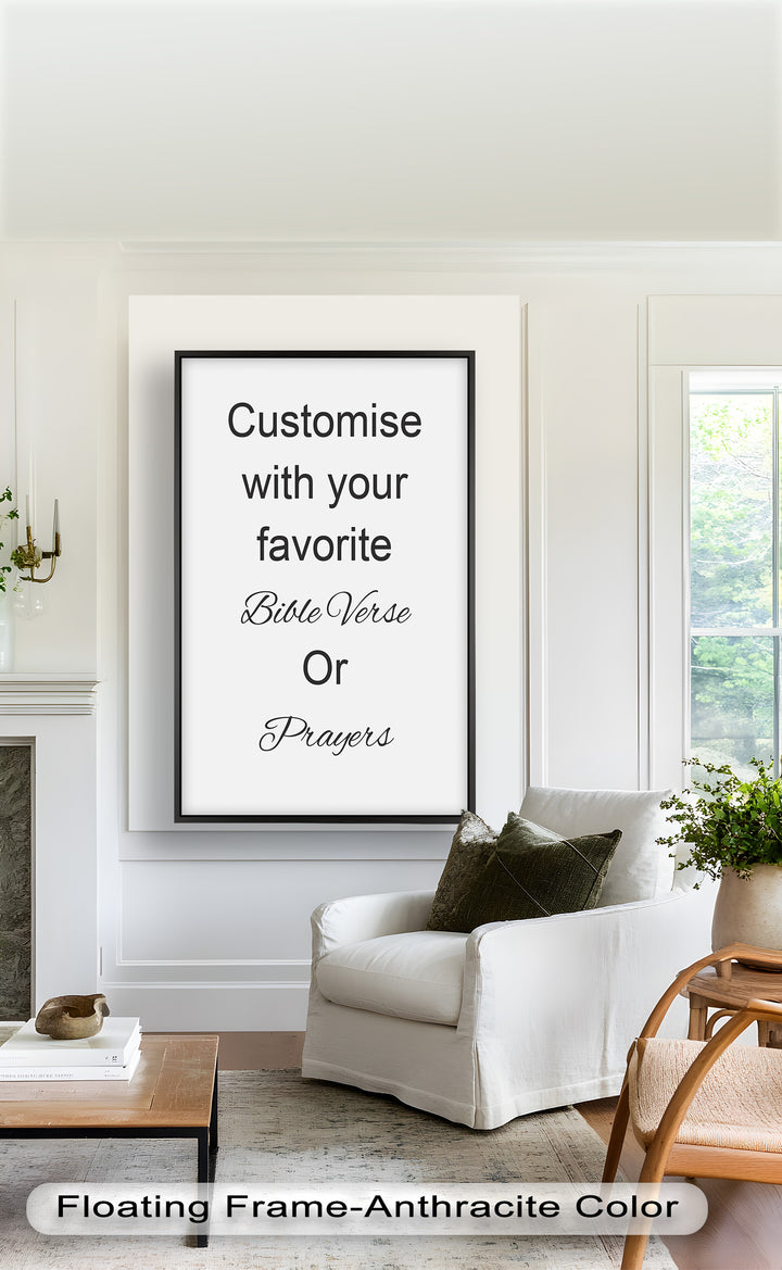 Custom Bible Verse Wall Art – Personalized Oil Painting