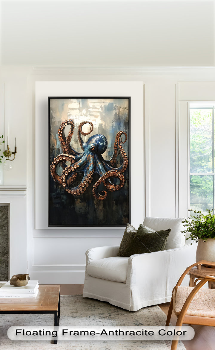 Deep Sea Octopus - Animal Oil Painting