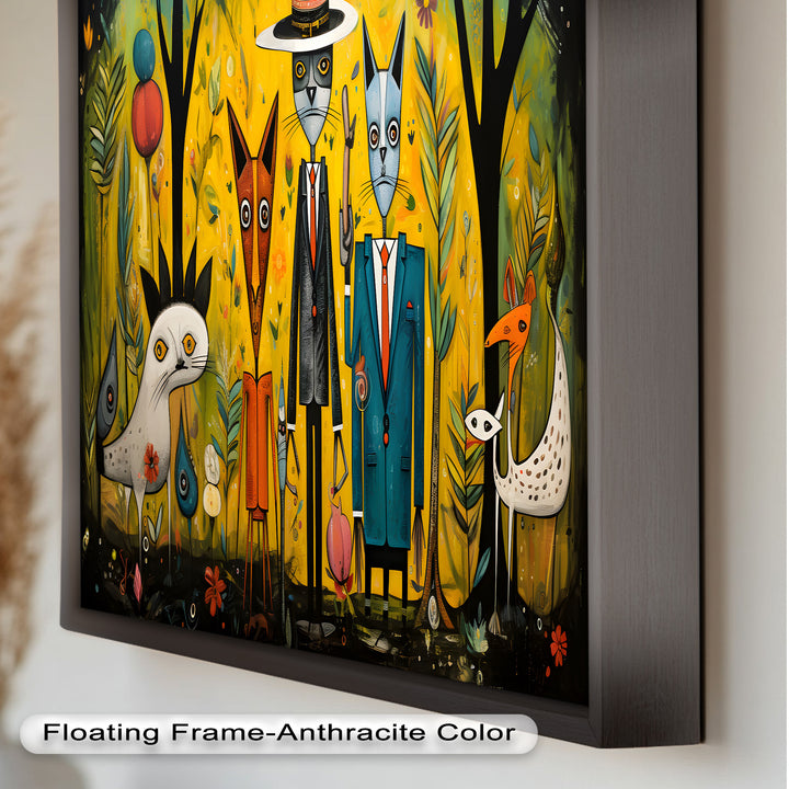 The Dandy Forest – Surreal Animal Portraits in Suits Picasso Oil Painting