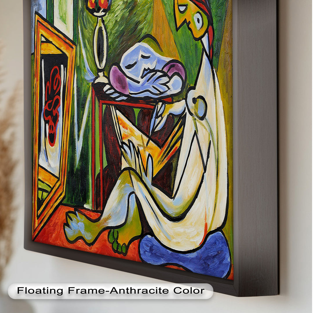 Artist and the Dream – Abstract Interior Scene Picasso Oil Painting