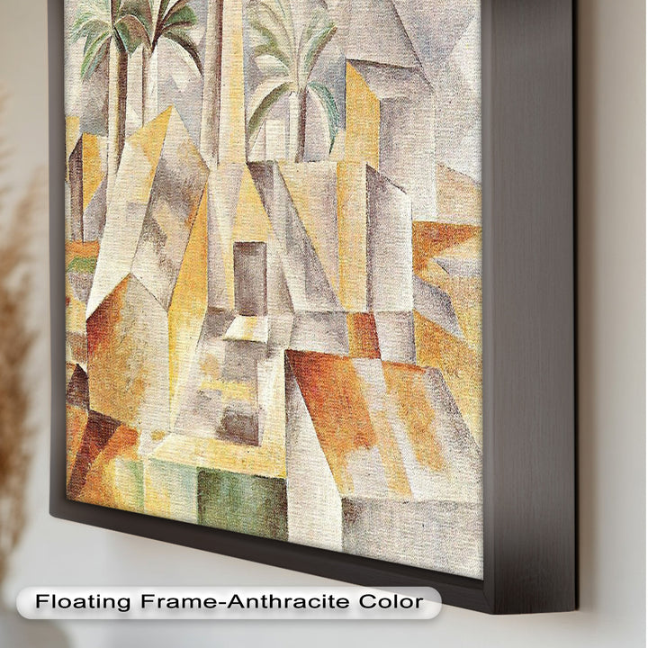 Landschaft mit Palmen von Albert Gleizes – Kubistisches Ölgemälde