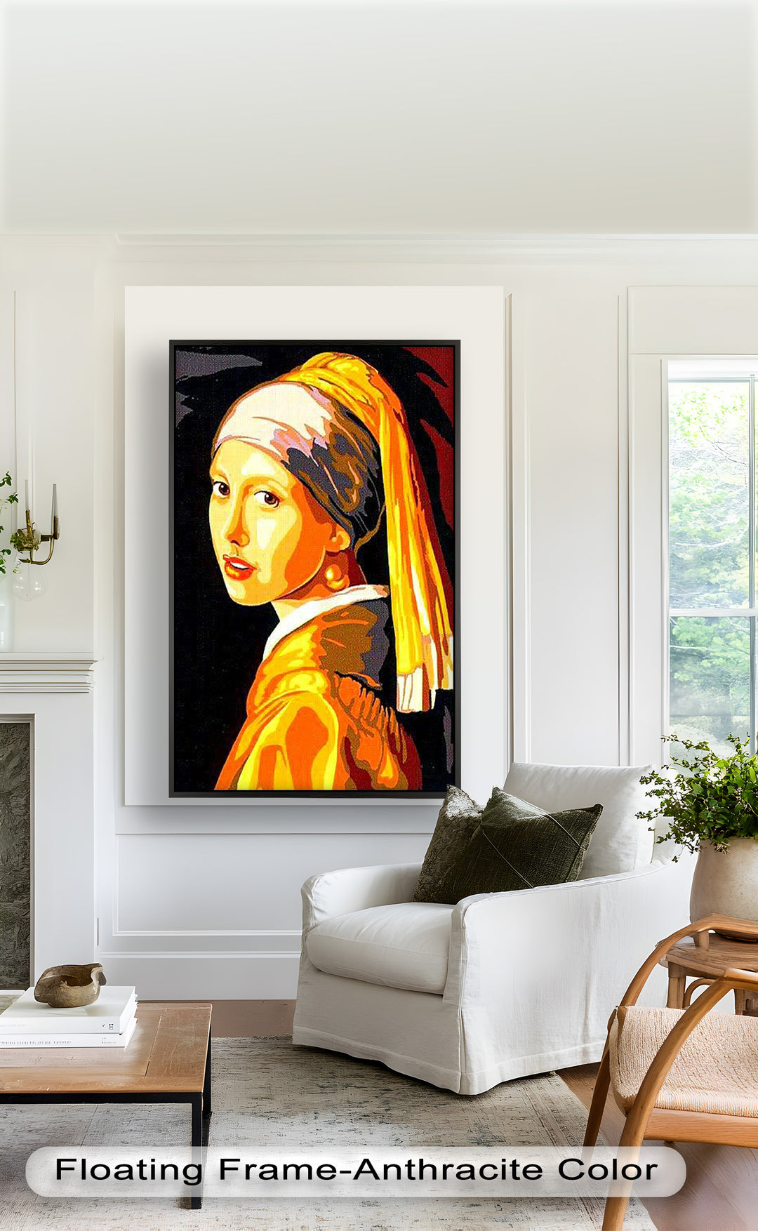 Modern Interpretation of Girl with a Pearl Earring - Renaissance Oil Painting