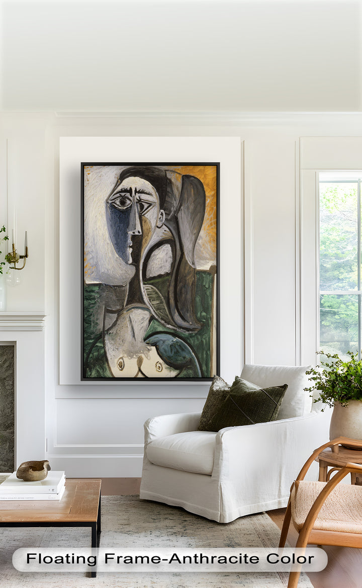 Fragmented Grace – Expressive Female Form in Picasso-Style Oil Painting
