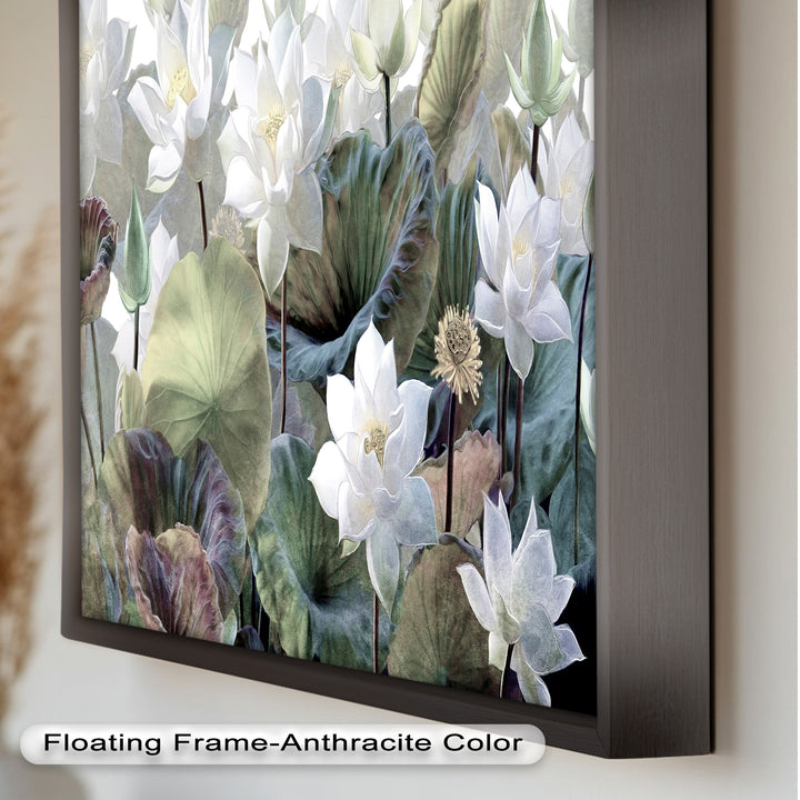 Lotus Flower Botanical – Elegant Floral Oil Painting