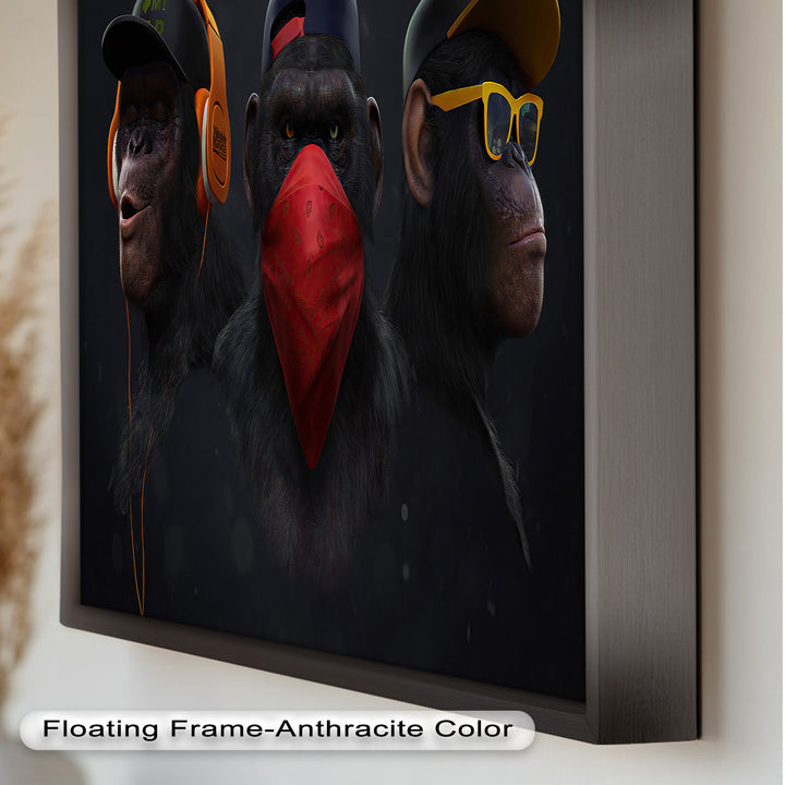 Urban Evolution – Streetwise Chimp Collective Banksy Oil Painting