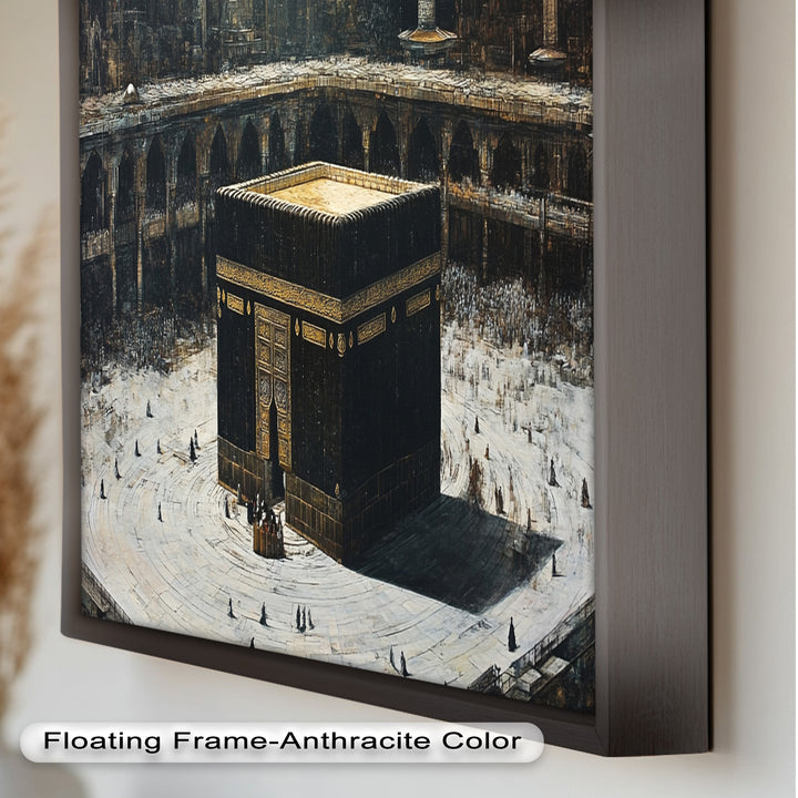 Kaaba Sacred Site Wall Art – Religious Oil Painting