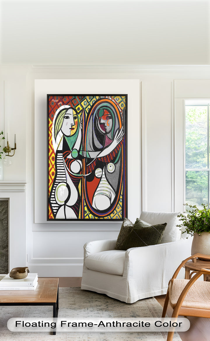 Reflected Identity – Mirror Portrait Picasso Oil Painting
