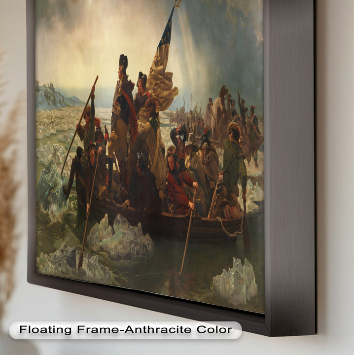 Washington's Crossing – Patriotisches Ölgemälde der Amerikanischen Revolution