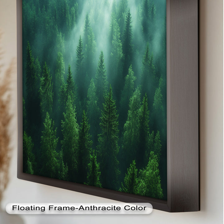 Misty Forest Landscape – Enchanting Nature Oil Painting