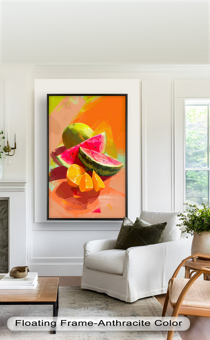 Zitrus &amp; Sommer – Wassermelonen- und Orangen-Food-Malerei