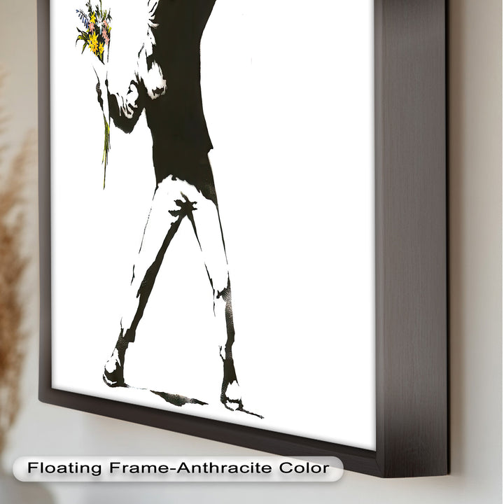 Flower Thrower – Iconic Protest Banksy Oil Painting