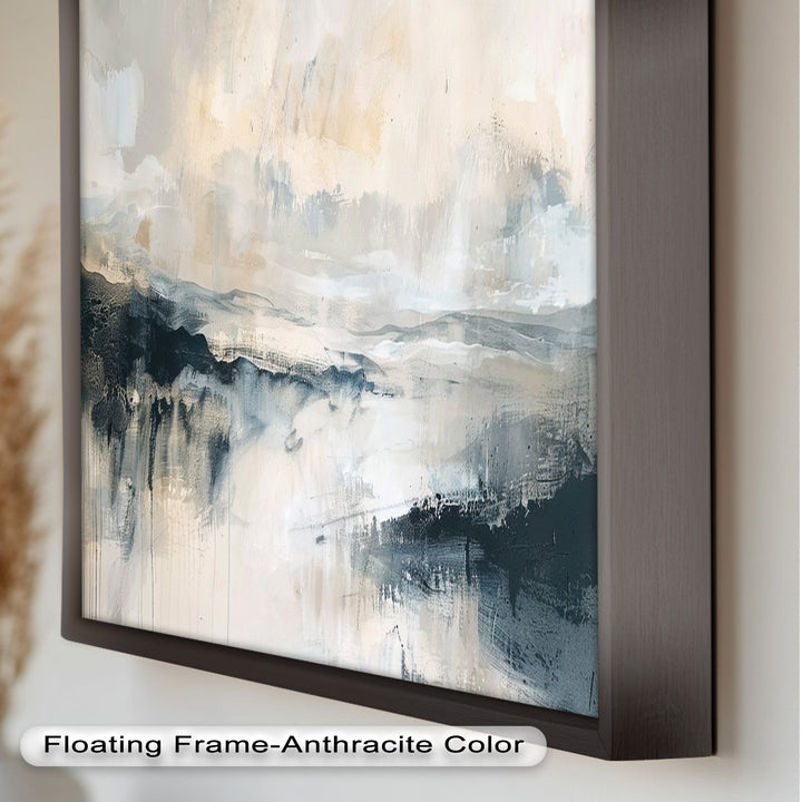 Abstract Landscape Reflection – Modern Serenity Oil Painting