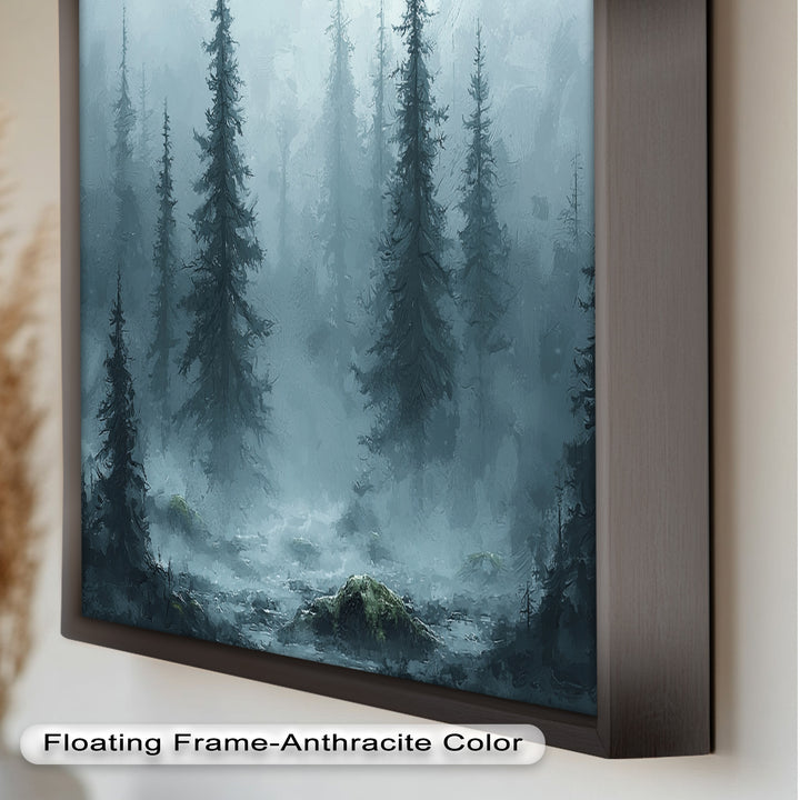 Misty Forest – Tranquil Nature Oil Painting
