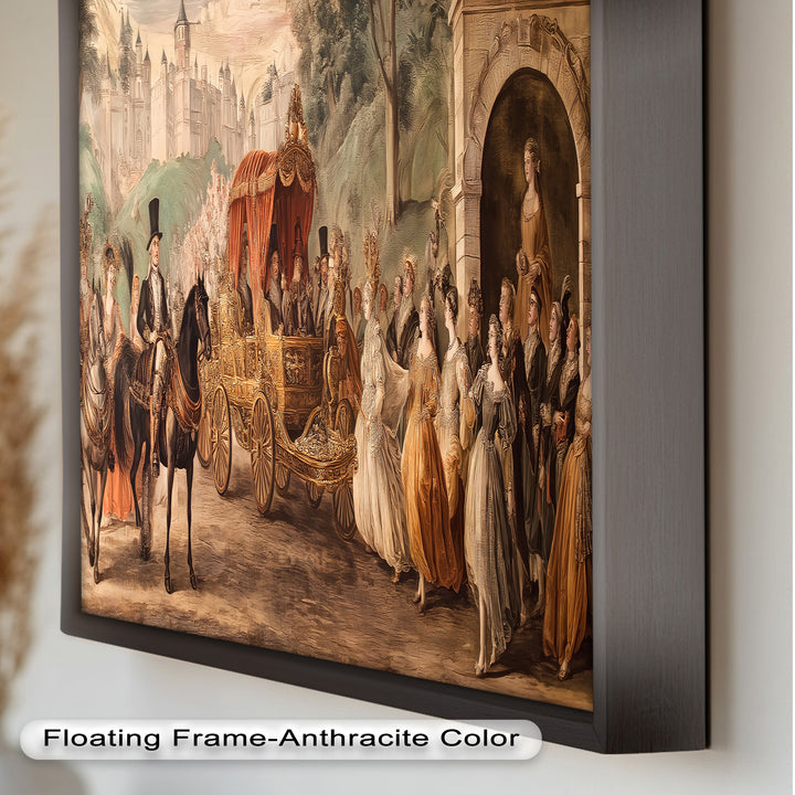 Royal Carriage Procession – Grand Baroque Parade Oil Painting