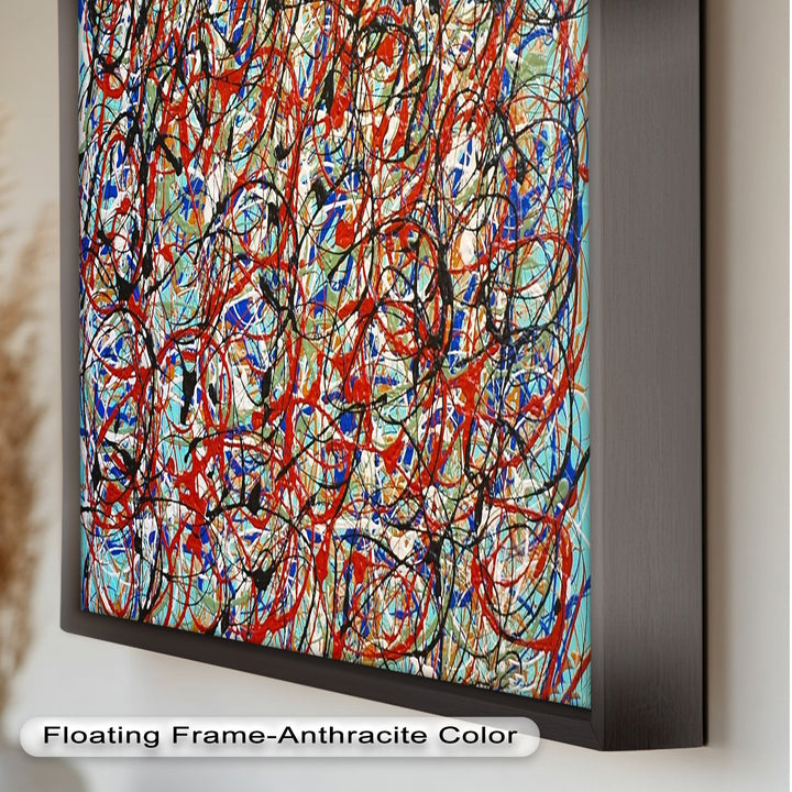 Energetic Abstract Expressionist Wall Art – Modern Oil Painting