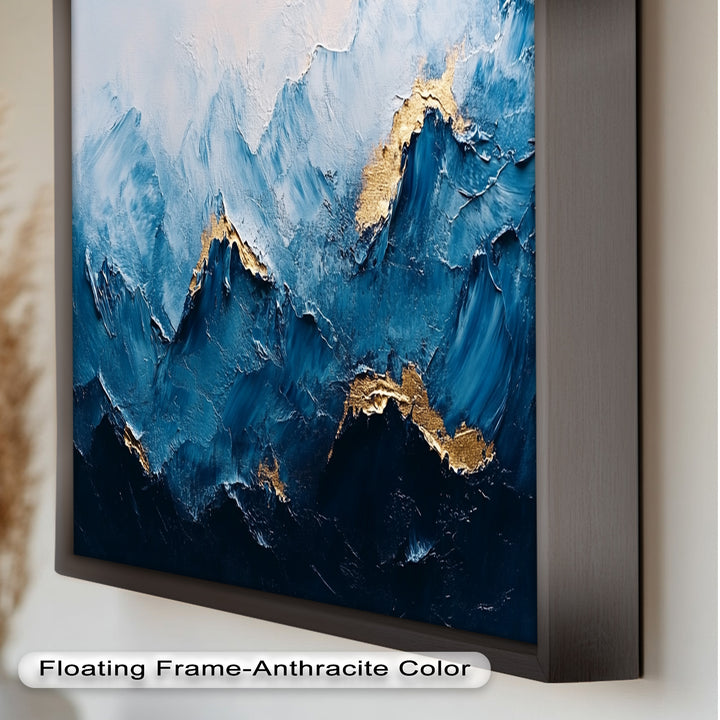 Blue Ridge Art – Abstraktes Berg-Ölgemälde