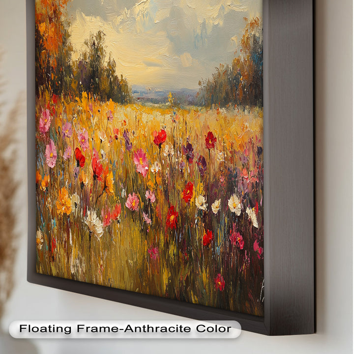 Wildflower Field – Floral Oil Painting