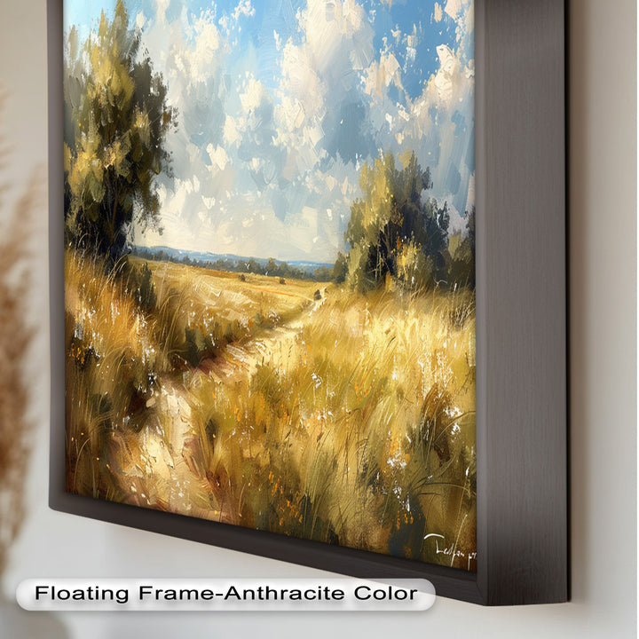 Nostalgic Landscape Framed Art – Nature Oil Painting