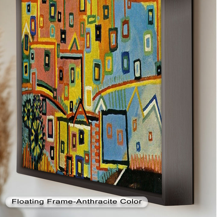 Schloss und Sonne von Paul Klee – Geometrisch-abstraktes Ölgemälde