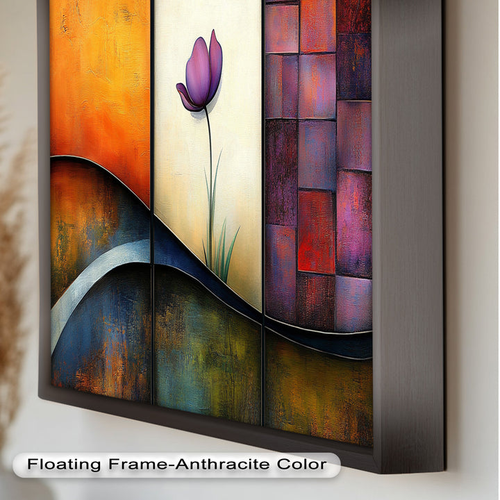 Tulip Dreams Abstract – Floral Modern Oil Painting