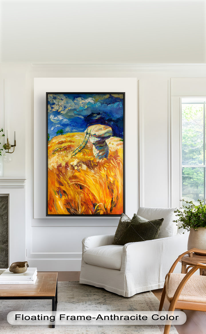 Golden Harvest – Impressionist Oil Painting
