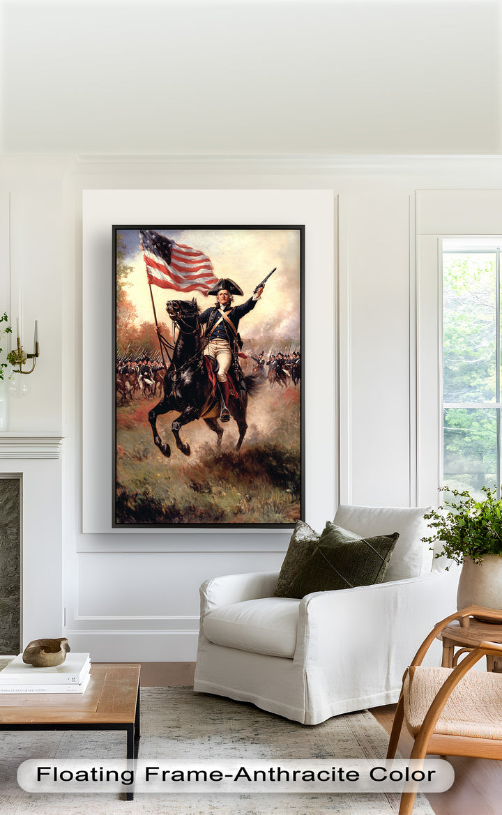 Ride of the Republic – Patriotic Commander Oil Painting