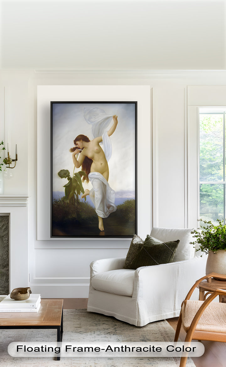 Whispers of the Wind – Classical Nude Goddess Renaissance Oil Painting
