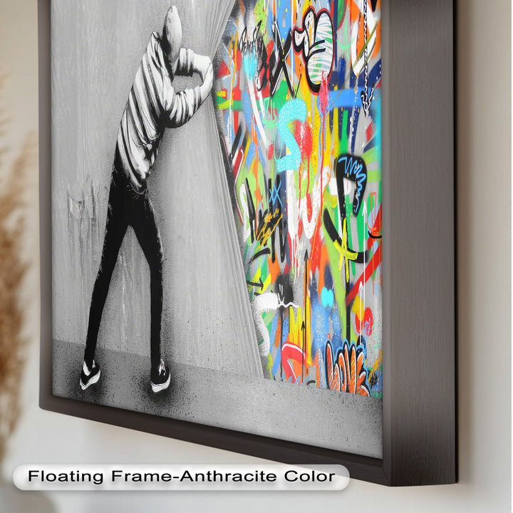 Unveiling the Chaos – Banksy Oil Painting
