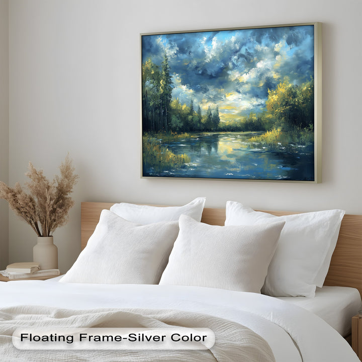 Forest River – Nature Oil Painting