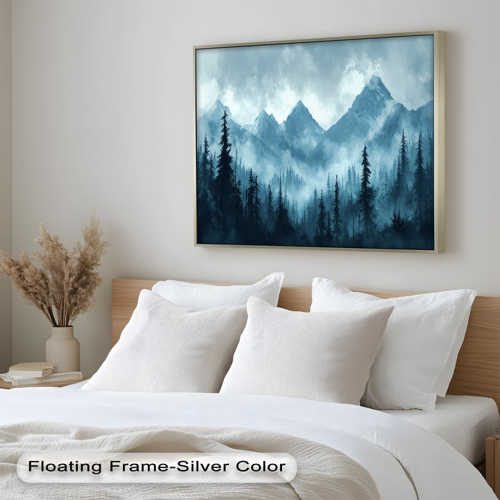 Misty Mountain Pines – Landscape Oil Paintings