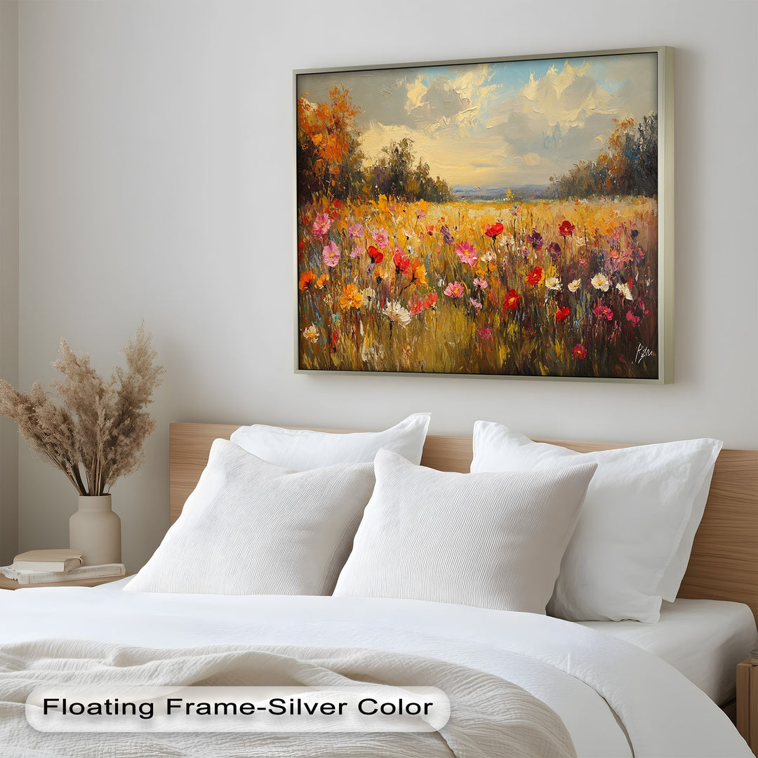 Wildflower Field – Floral Oil Painting