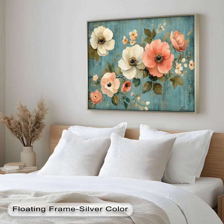 Vintage Bloom – Elegant Floral Oil Painting