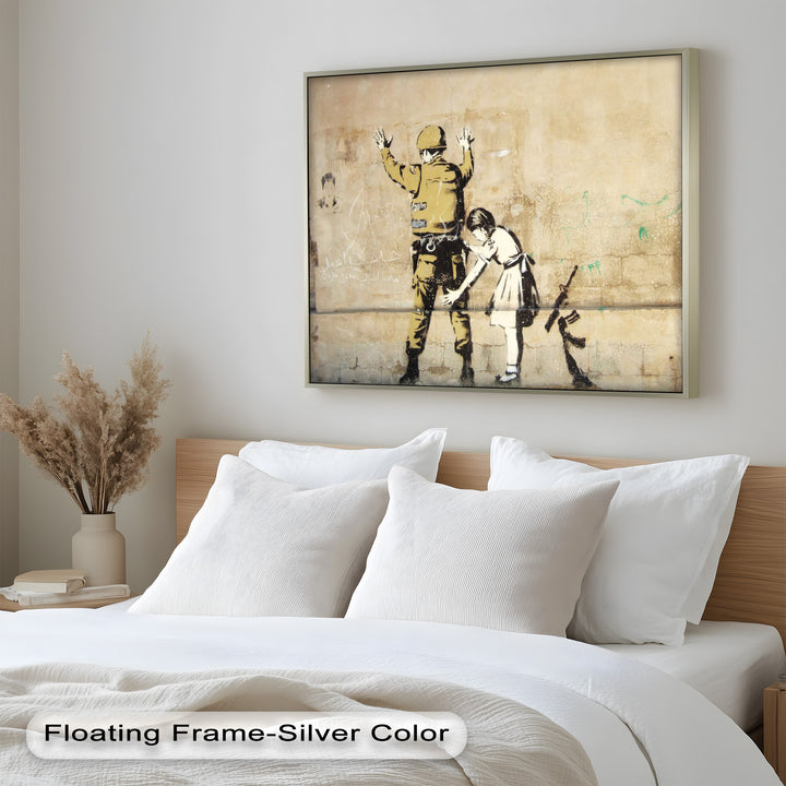 Innocence in Control – Banksy Oil Painting