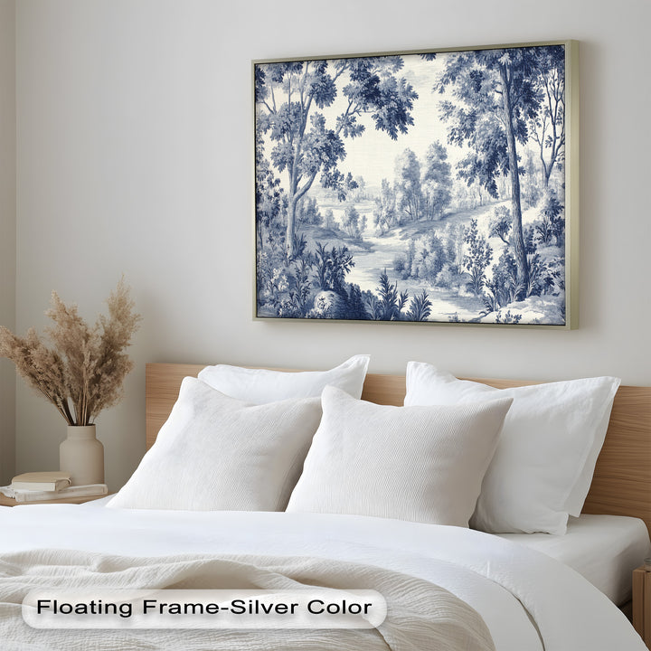 Monochrome Forest Wall Art – Classic Landscape Oil Painting