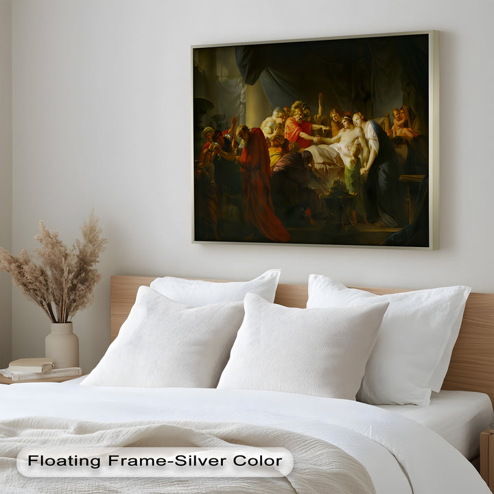 The Death of a Hero – Last Breath of Virtue Classicism Oil Painting