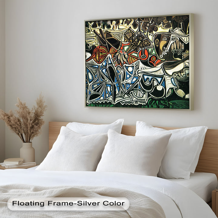 Picasso Krieg und Frieden – Symbolisches abstraktes Ölgemälde