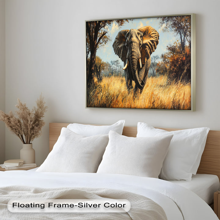 Guardian of the Wild – Elephant Oil Painting