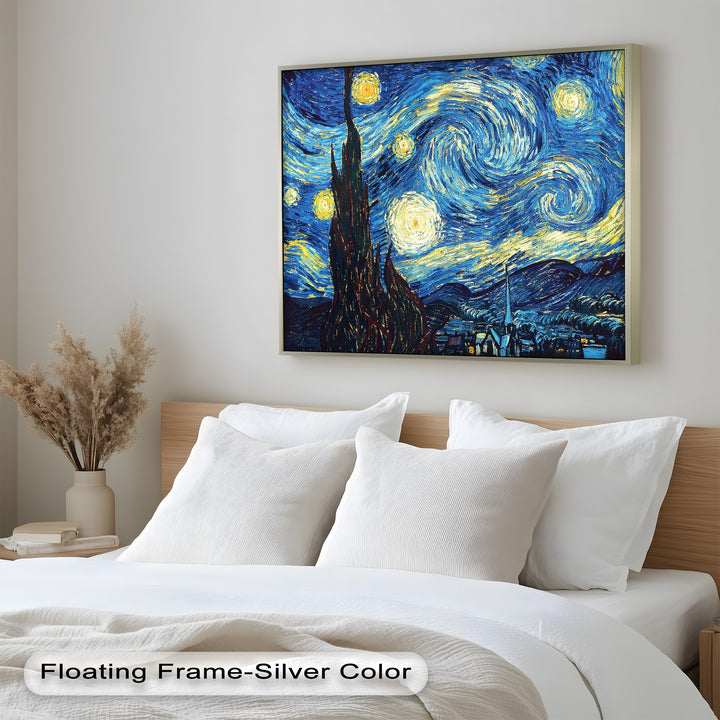 The Starry Night by Vincent van Gogh – Post-Impressionist Oil Painting