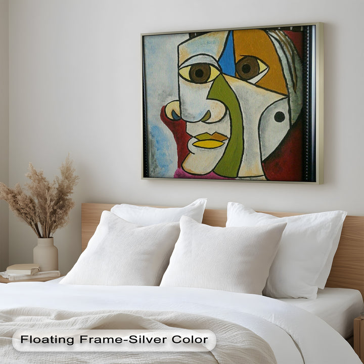 Fragmented Persona – Geometric Abstract Picasso Oil Painting