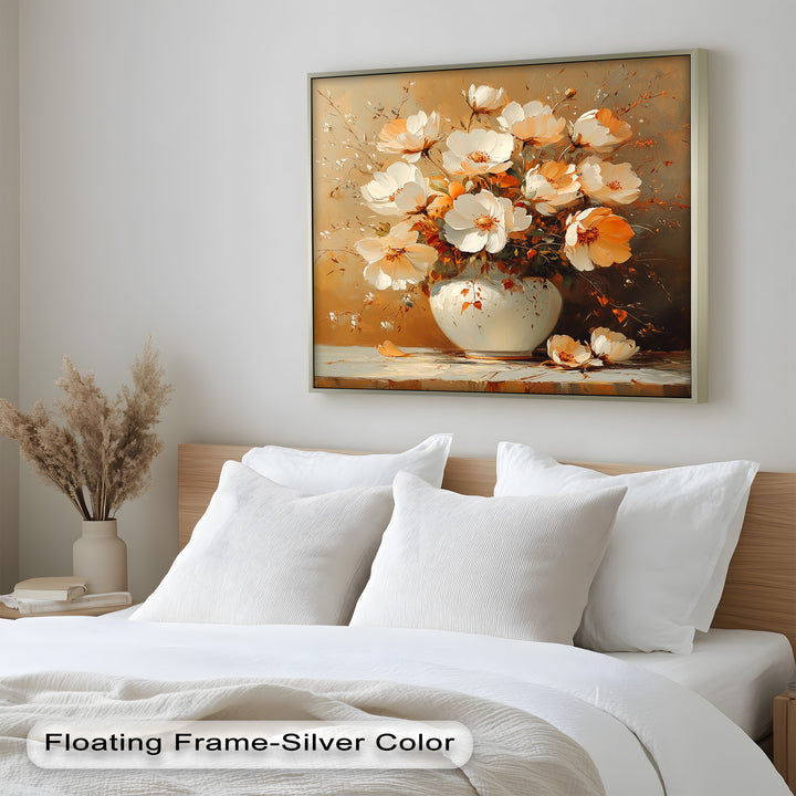 Warm Floral Arrangement – Flower Vase Oil Paintings