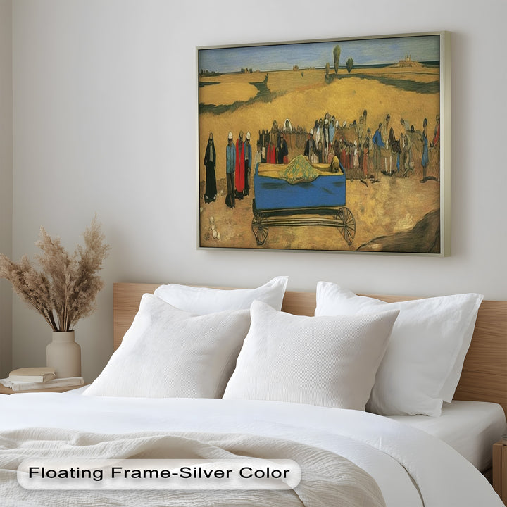The Funeral Procession – Symbolic Historic Oil Painting