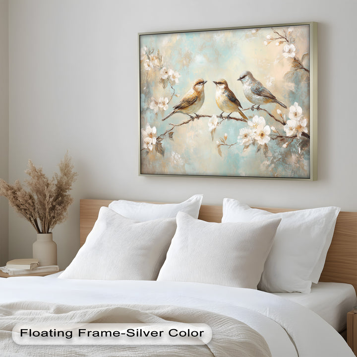 Springtime Songbirds – Animal Oil Painting