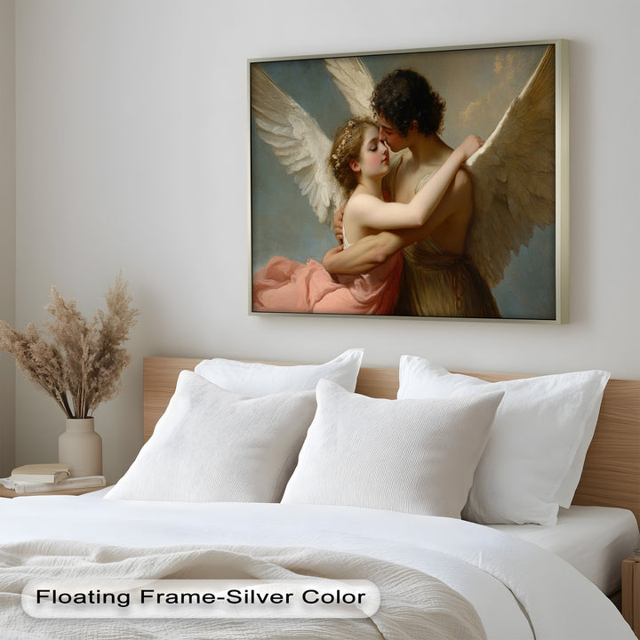Heavenly Embrace – Cupid and Psyche Renaissance Love Oil Painting