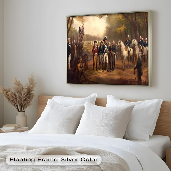 Command and Honor – Revolutionary Army Oil Painting