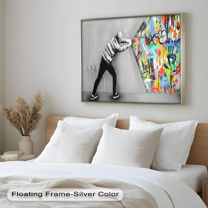 Unveiling the Chaos – Banksy Oil Painting
