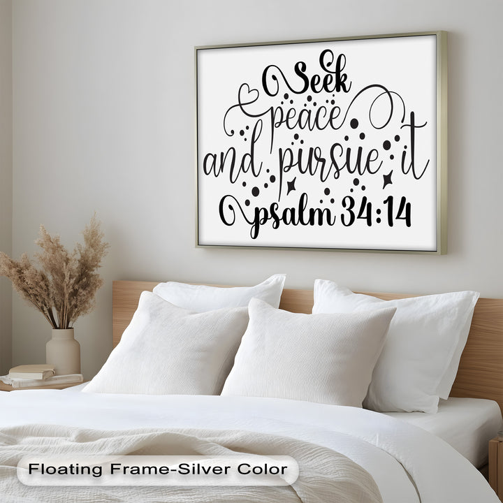 Seek Peace and Pursue It – Psalm 34:14 Bible Oil Paintings