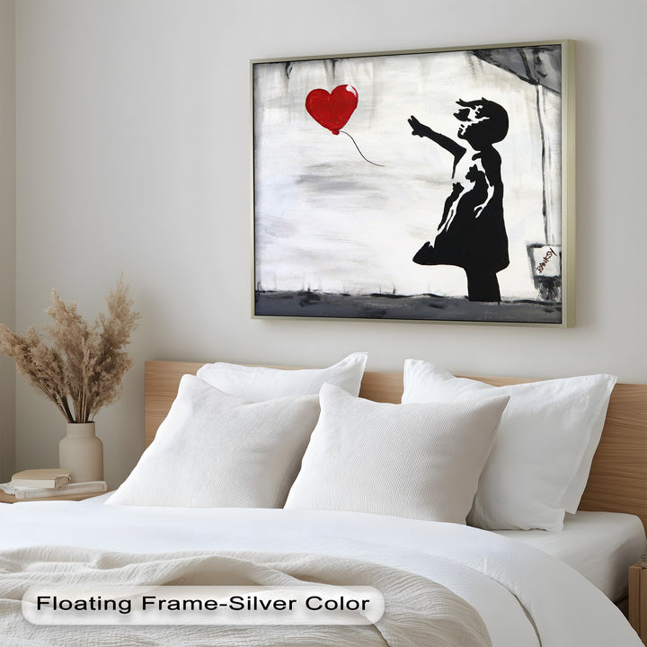 Girl with Heart Balloon – Banksy Oil Painting