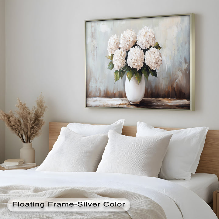 Ivory Bloom Elegance – Still Life Oil Paintings