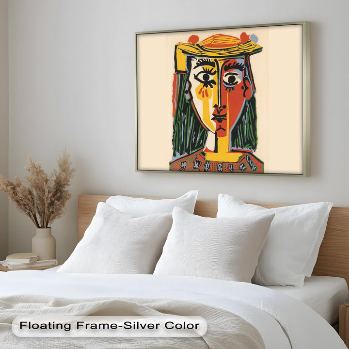 Picasso Woman with Hat – Cubist Portrait Oil Painting